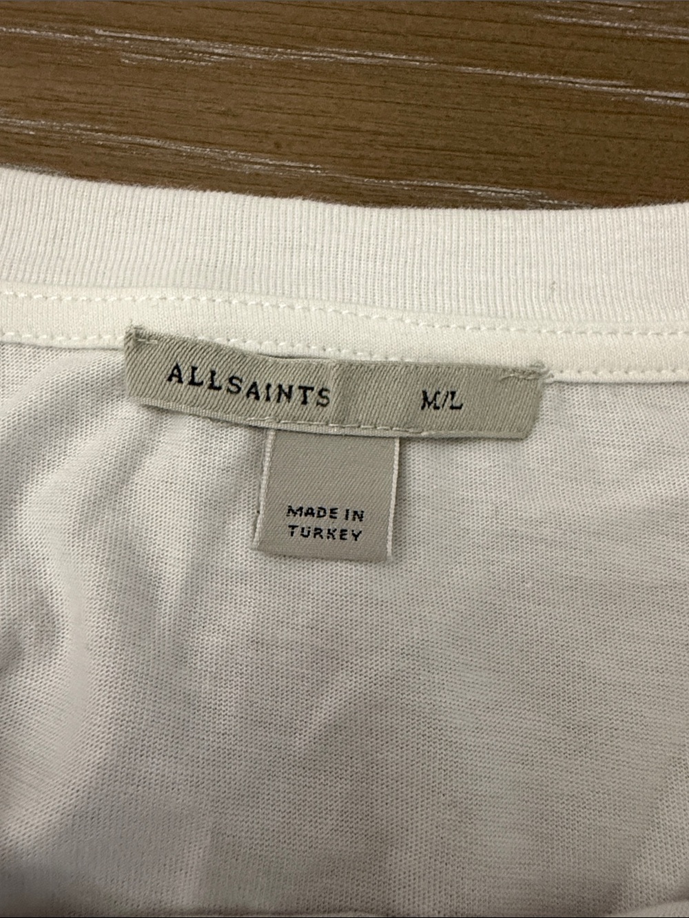 Like new all saints White Graphic Tee with Hummingbird Print M/L - Picture 3 of 5